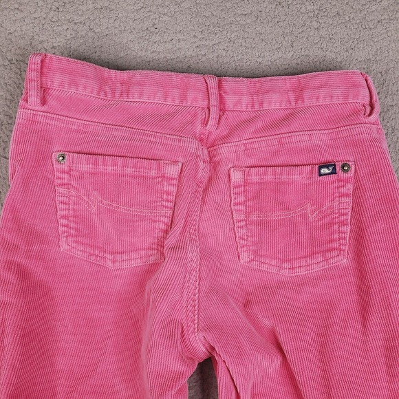 Vineyard Vines Pants Girls Size 12 Pink Corduroy Adjustable Waist Cotton Blend - Picture 5 of 16